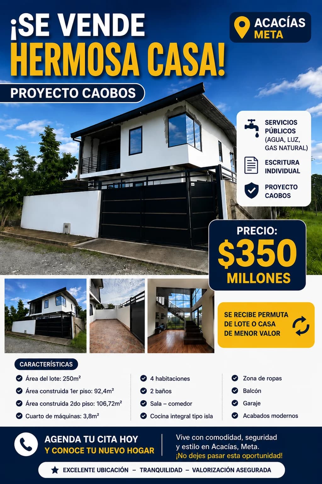 Vendo casa tipo campestre - Acacías meta